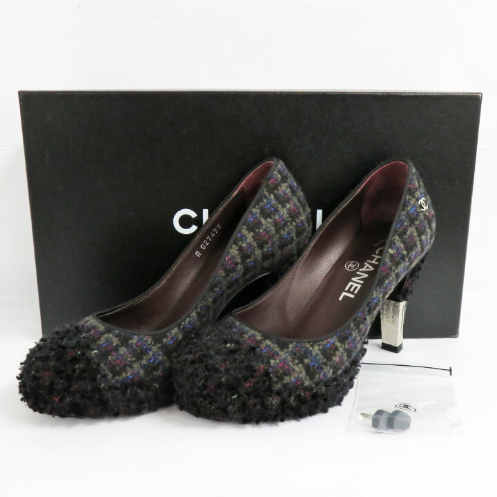 楽天市場】【名古屋】【CHANEL】シャネル パンプス ツイード G27495  