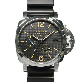 【名古屋】【PANERAI】パネライ ルミノール 1950 3デイズ パワーリザーブ PAM01537 42mm U番 ブラック SS ラバー 自動巻 メンズ腕時計【中古】