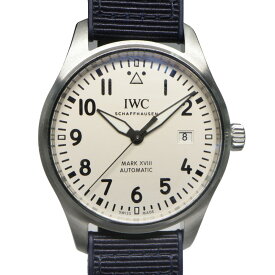 【名古屋】【IWC】IWC パイロットウォッチ マーク18 IW327102 SS ラバー シルバー 自動巻 メンズ腕時計【中古】