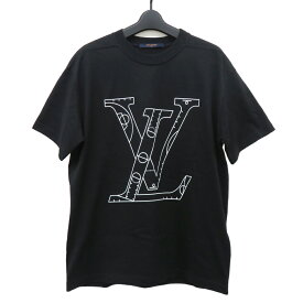 【名古屋】【LOUIS VUITTON】ルイヴィトン ×NBA フロントアンドバックプリントTシャツ 2021AW サイズS ブラック コットン トップス カットソー アパレル 服 メンズ ユニセックス【中古】