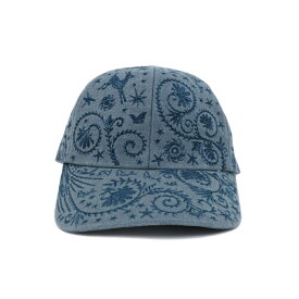 【名東】【HERMES】エルメス キャスケット テス 帽子 キャップ ブルージーン サイズ58 刺繍 アパレル 小物 レディース 女【新品】【未使用】【中古】