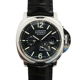 【天白】【PANERAI】パネライ ルミノール パワーリザーブ アッチャイオ PAM01090 44mm ブラック 自動巻 メンズ 腕時計【OH済】【中古】