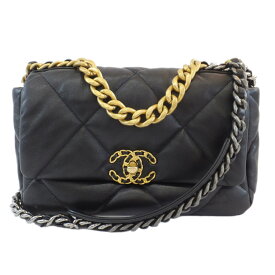 【天白】【CHANEL】シャネル シャネル19 ハンドバッグ 2WAY チェーンショルダー シャイニー ラムスキン レザー ブラック AS1160 レディース 鞄【中古】