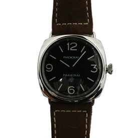 【天白】【PANERAI】パネライ ラジオミール ベース ロゴ PAM00753 W番 45mm ブラック ステンレス レザー 手巻 メンズ 腕時計【中古】