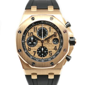 【天白】【AUDEMARS PIGUET】オーデマピゲ ロイヤルオーク オフショア クロノグラフ 26470OR.OO.A002CR.01 ゴールド ブラック K18PG 24年正規修理済 箱保 メンズ 腕時計【中古】