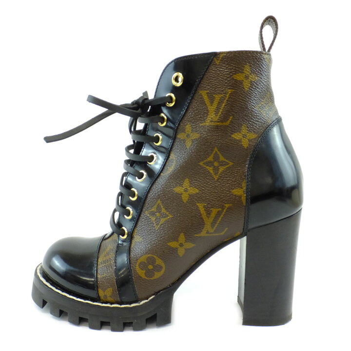 楽天市場】【天白】【LOUIS VUITTON】ルイヴィトン ショートブーツ 36 