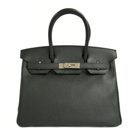 【名古屋】【HERMES】エルメス バーキン30 ブラック シルバー金具 エプソン □P 2012年 ハンドバッグ レザー 黒 レディース【中古】