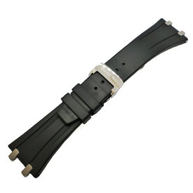 【天白】【AUDEMARS PIGUET】オーデマピゲ ロイヤルオーク用 純正ベルト バックル付き 26mm 18mm ラバー ブラック メンズ 腕時計【中古】