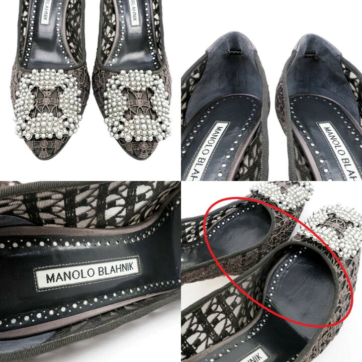 楽天市場】【名東】【MANOLO BLAHNIK】マノロ ブラニク ヒールパンプス 