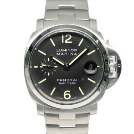 【名古屋】【PANERAI】パネライ ルミノール マリーナ 40MM PAM00048 P番 SS ブラック 自動巻 メンズ腕時計【中古】