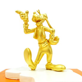 【最大3万円クーポン 6/4 20:00~】【栄】徳力 Disney ディズニー グーフィー GOLD COLLECTION 約16g 木箱 純金 999 置物 インテリア 美術品【中古】