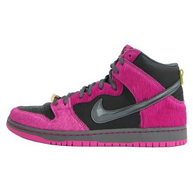 【名古屋】【NIKE】ナイキ SB ダンク HIGH × Run The Jewels Active Pink and Black DX4356-600 27.0cm ハイカット 靴 スニーカー【中古】