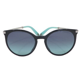 【栄】【TIFFANY】ティファニー サングラス Eyewear TF 4142-B-F 8001/9S ティファニーブルー BK SV金具 ラインストーン レディース 女性 ファッション 小物 その他 眼鏡ケース クロス 袋 箱【中古】