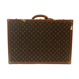 【最大3万円クーポン 6/4 20:00~】【天白】【LOUIS VUITTON】ルイヴィトン ビステン60 トランクケース トラベルバッグ M21326 モノグラム ブラウン ゴールド金具 レザー イニシャルAT 鞄【中古】