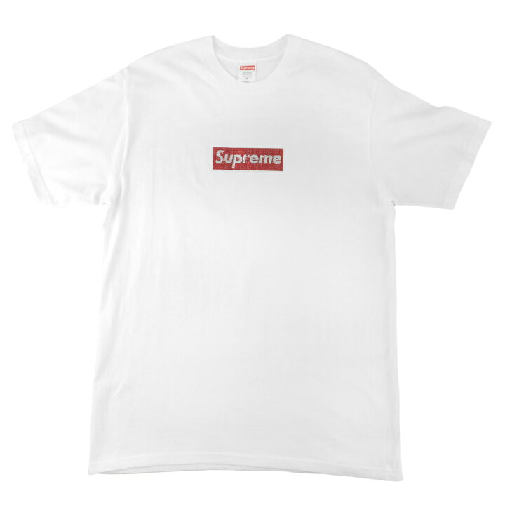 楽天市場】【天白】【SUPREME】シュプリーム スワロフスキー ロゴ 半袖 