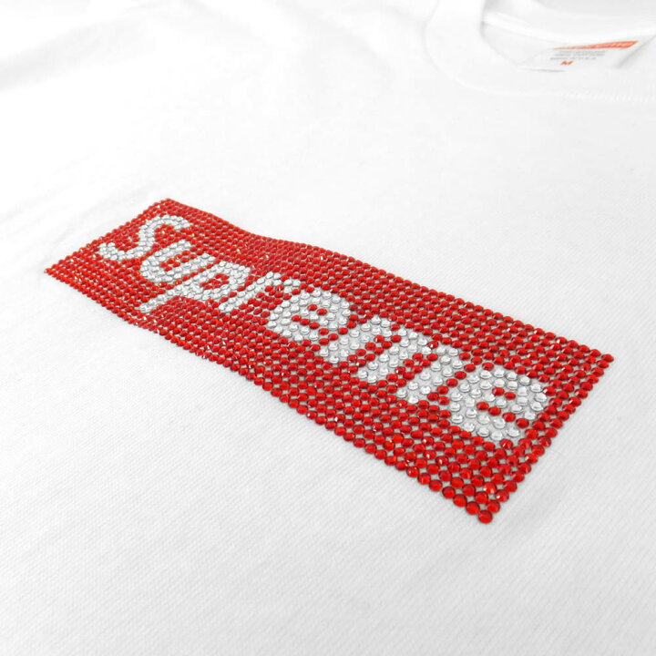 楽天市場】【天白】【SUPREME】シュプリーム スワロフスキー ロゴ 半袖 