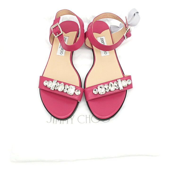 楽天市場】【名東】【JIMMY CHOO】ジミーチュウ サンダル ビジュー付 