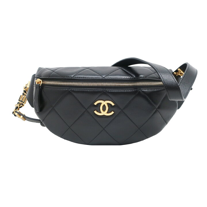 楽天市場】【名東】【CHANEL】シャネル ウエストバッグ ラムスキン 