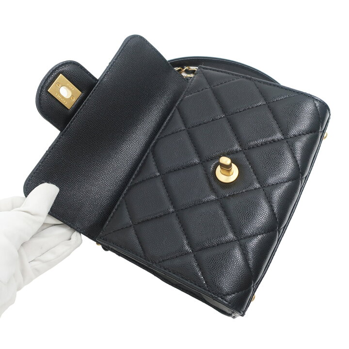楽天市場】【名東】【CHANEL】シャネル トップハンドル ミニフラップ 