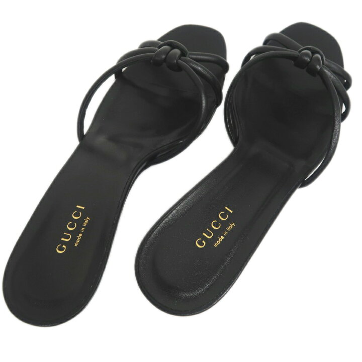 楽天市場】【名東】【GUCCI】グッチ サンダル バンブー 37 1/2 黒  