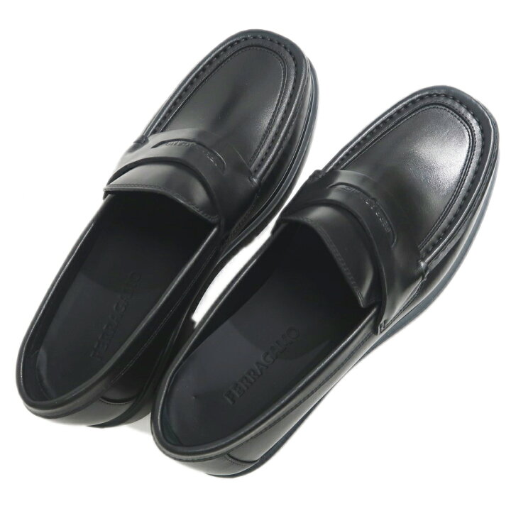 楽天市場】【名東】【FERRAGAMO】フェラガモ ローファー DONNY 8 1 