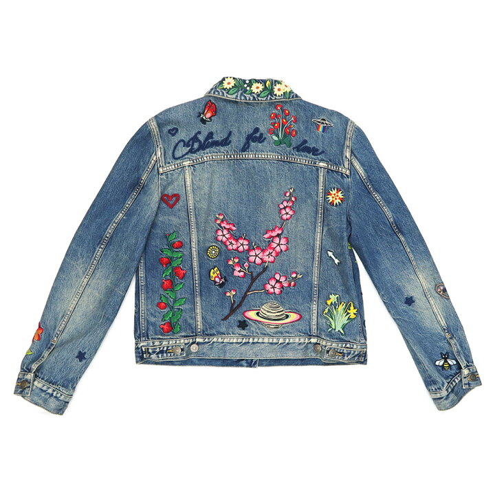 楽天市場】【名東】【GUCCI】グッチ デニムジャケット 刺繍 46サイズ  