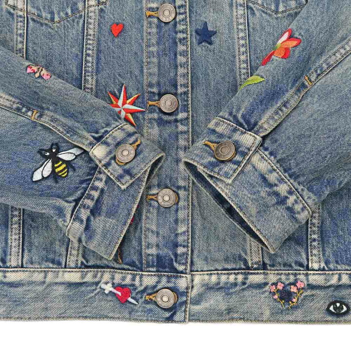 楽天市場】【名東】【GUCCI】グッチ デニムジャケット 刺繍 46サイズ 
