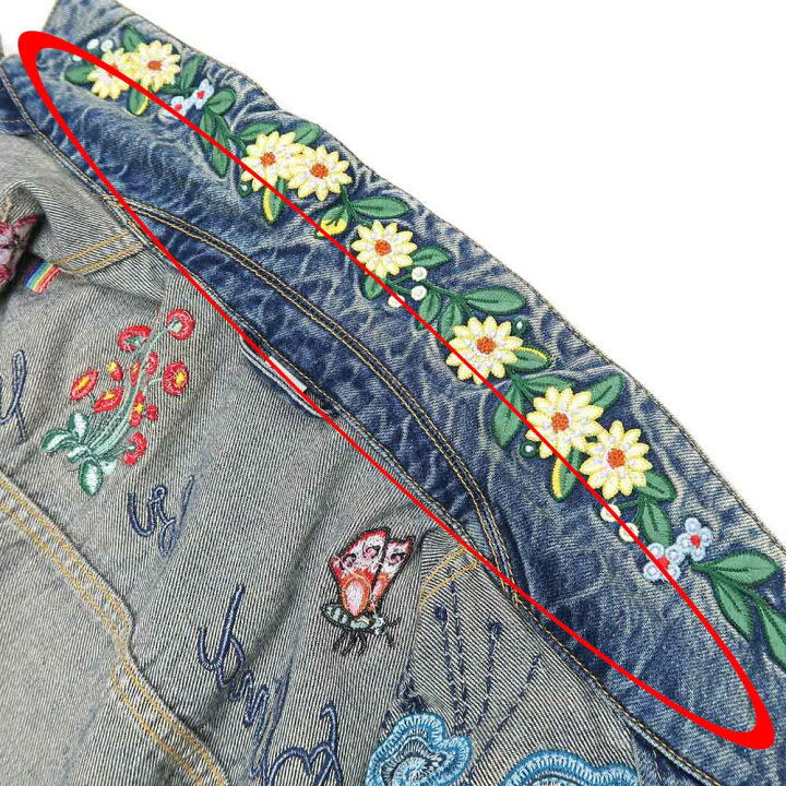 楽天市場】【名東】【GUCCI】グッチ デニムジャケット 刺繍 46サイズ 
