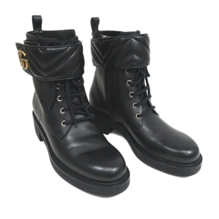楽天市場】【名東】【GUCCI】グッチ アンクルブーツ 670397 ダブルG 