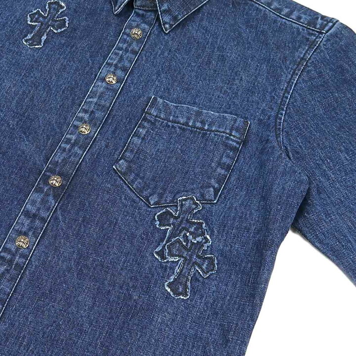 楽天市場】【名東】【CHROME HEARTS】クロムハーツ デニムシャツ 