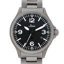 【最大3万円割引クーポン 8/1~】【名東】【SINN】ジン 856.B パイロットウォッチ 自動巻き 40MM ブラック 黒文字盤 メンズ 腕時計 【中古】
