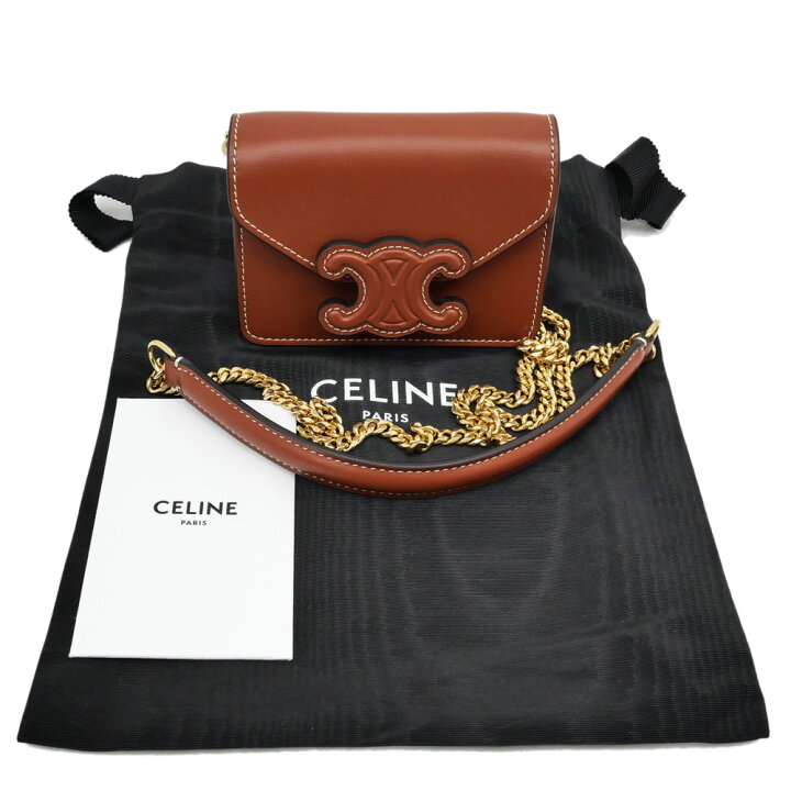 セリーヌ] 財布 レディース カードケース トリオンフフラップ付き  