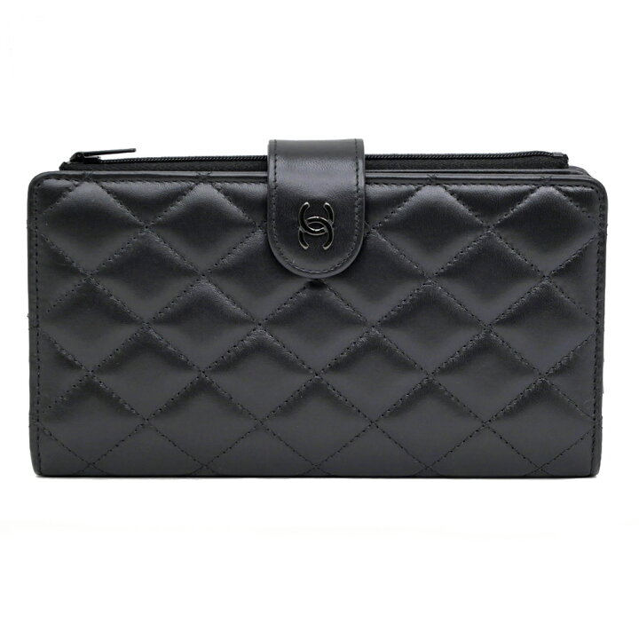 楽天市場】【名東】【CHANEL】シャネル マトラッセ ファスナー付長財布 