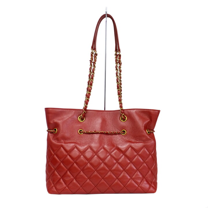 楽天市場】【天白】【CHANEL】シャネル マトラッセ ココマーク レッド 