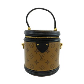 【天白】【LOUIS VUITTON】ルイヴィトン カンヌ モノグラムリバース ハンドバッグ ショルダーバッグ 2WAY M43986 ブラウン ブラック ゴールド金具 バッグ レディース 鞄【中古】