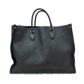 【名古屋】【LOUIS VUITTON】ルイヴィトン オンザゴーGM M44925 モノグラム・アンプラント ノワール ゴールド金具 トートバッグ ショルダーバッグ レザー レディース メンズ【中古】