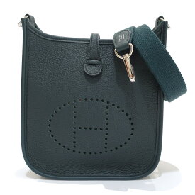 【栄】【HERMES】エルメス エブリンTPM ショルダーバッグ U刻印 2022年製造 トリヨンクレマンス ダークグリーン系 シルバー金具 ショルダーストラップ【中古】