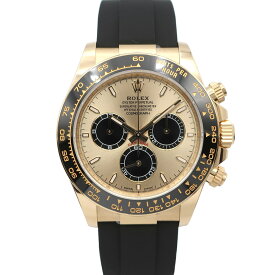 【天白】【ROLEX】ロレックス デイトナ 126518LN ブライトブラック ゴールデン YG ラバー 自動巻き メンズ 保証書付き 2026年 【未使用】【中古】