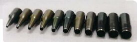 スクリューポンチ 替刃 1.0mm〜5.0mm レザークラフト 工具 穴開け 革 皮 穴あけ ポンチ スクリューパンチ パンチ レザー クラフト 刃 1.0mm 1.2mm 1.5mm 1.8mm 2.0mm 2.5mm 3.0mm 3.5mm 4.0mm 4.5mm 5.0mm