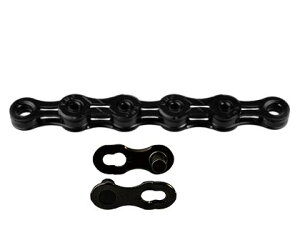 KMC DLC11 BK 11S用チェーン (118L) ミッシングリンク付