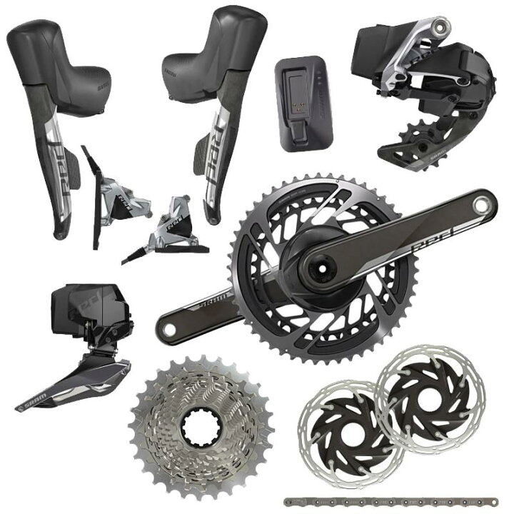 新品 未使用 SRAM RED ETAP AXS 2×12s HRD 油圧 ディスクブレーキ 前後 