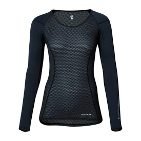 PEARLIZUMI (パールイズミ) W118 クールフィットドライ UV ロングスリーブ 1.ブラック レディースモデル