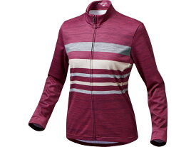 【秋冬ウェアセール】PEARLIZUMI (パールイズミ) W9334-BL シティライド ウォーム プリント ジャージ 15度対応 15.カスケードストライプ レディースモデル