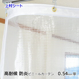 ビニールカーテン 屋外 業務用 0.54mm厚 幅195-290cmx高さ180-200cm