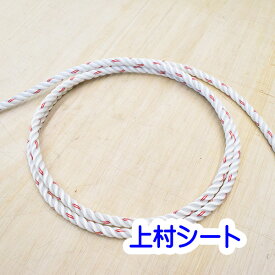 レンジャーロープ レスキュー用ロープ カット販売 東京製綱 直径12mm M打ち白 赤線2本入り