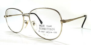 ヴィンテージ 婦人メタル BALLAD SUPER TITAN 95-565T 54mm メガネフレーム ゴールド 昭和 レトロ モダン 現品限り
