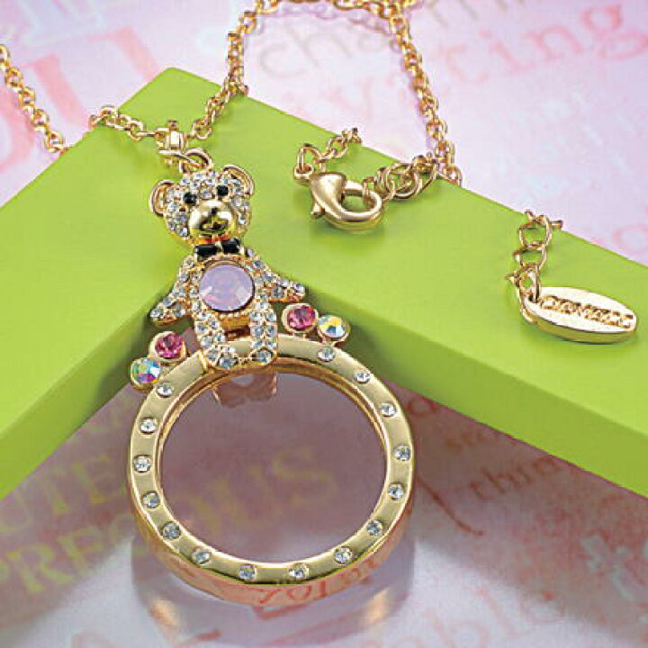 楽天市場】ルーペ付きペンダントネックレス プリンセスベア : メガネの 