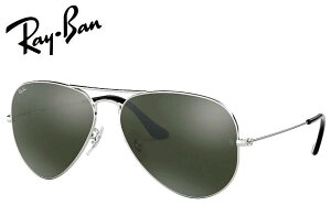���C�o�� AVIATOR LARGE METAL �V���o�[/�N���X�^���O���C�~���[ RB3025 W3277 58mm