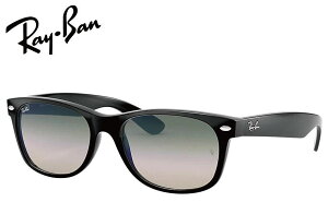 ���C�o���bRayBan NEW WAYFARER RB2132F 901/3A 55mm �u���b�N/�N���A�O���f�B�G���g�O���[��