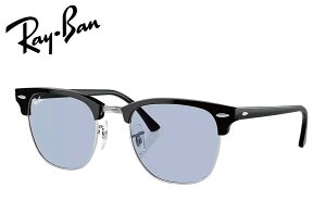 RAY-BAN CLUBMASTER WASHED LENSES RB3016 135464 51mm �V���o�[��Ƀu���b�N/�u���[�O���[ ���C�o��